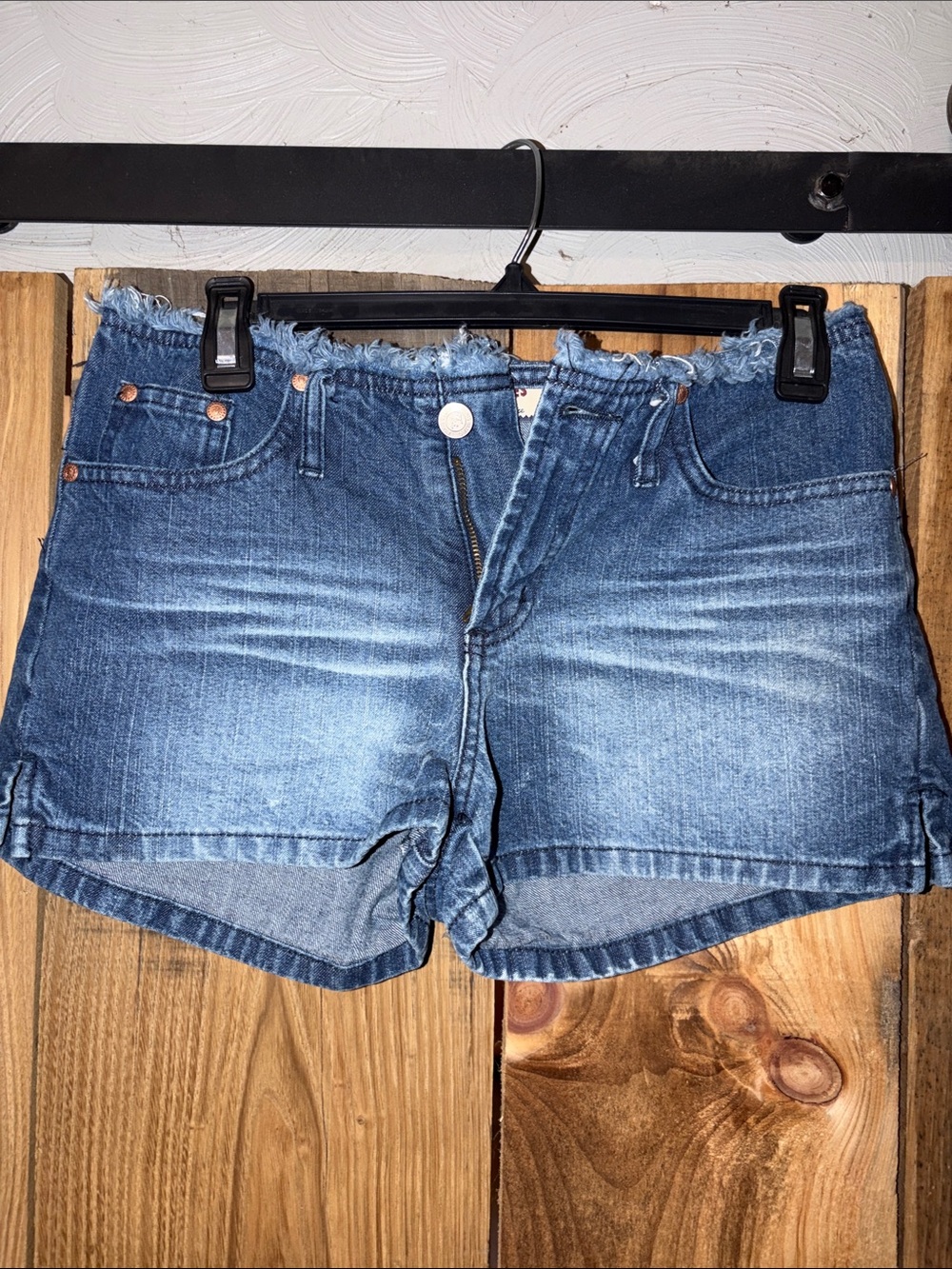 Vintage Paris Blues Medium Blue Denim Jean Shorts
